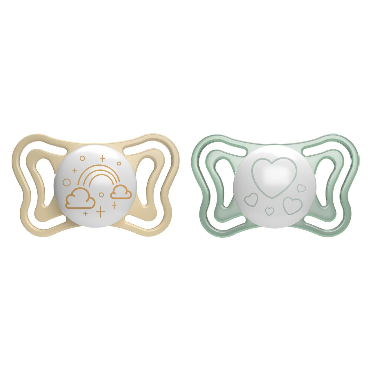 CHICCO - PHYSIO FORMA Light Πιπίλα Σιλικόνης για τη νύχτα 2-6m - 2τεμ